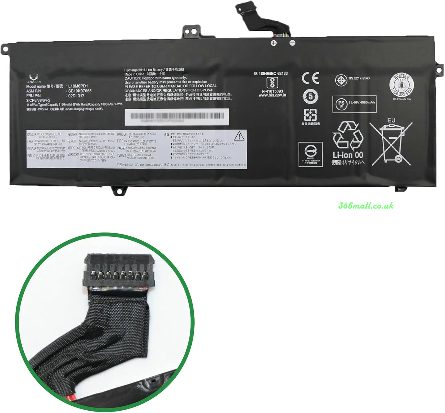 laptop battery for Lenovo L18C6PD2  