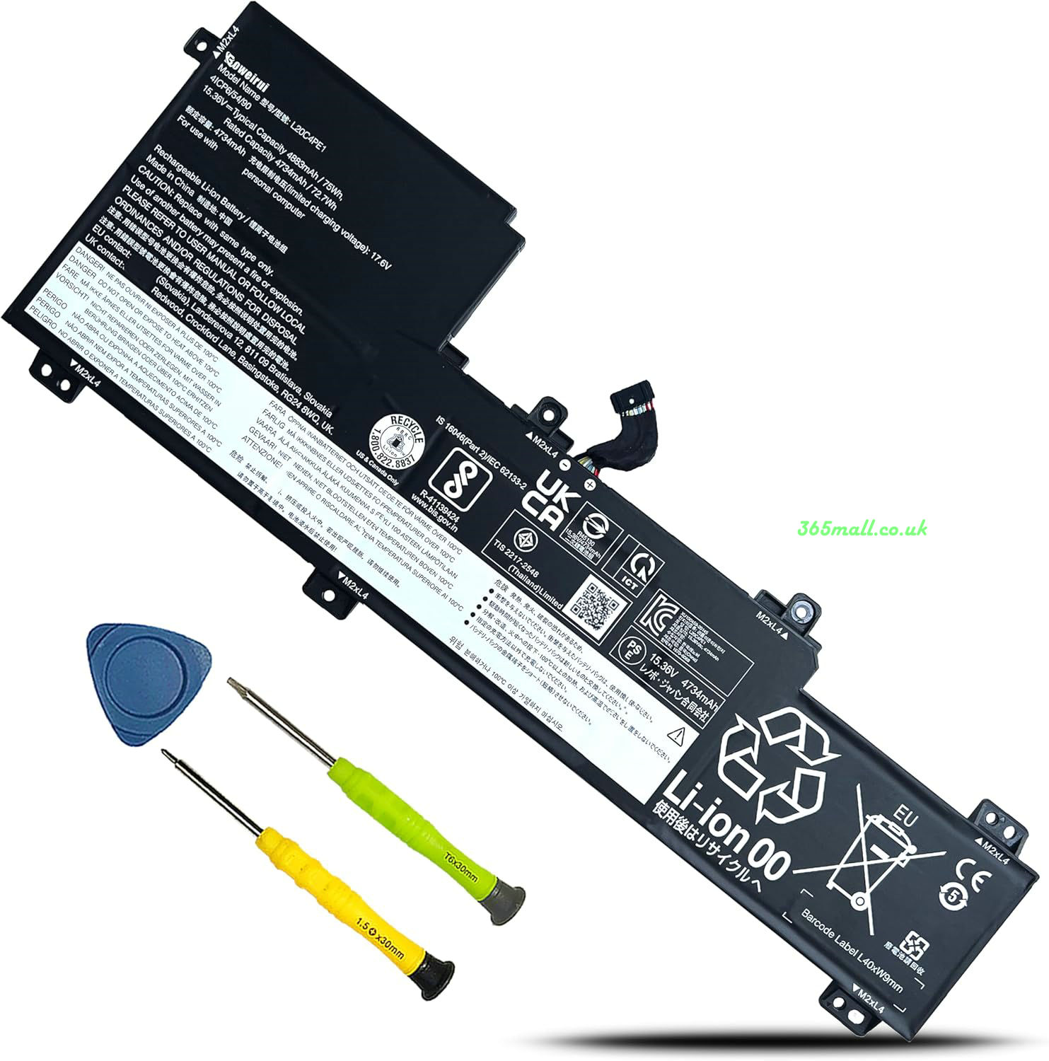 laptop battery for Lenovo L20L4PE1  